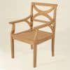 Fauteuil de jardin design en bois de teck grade A