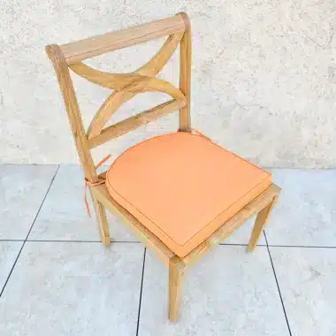 galette exterieur de chaise impermeable orange