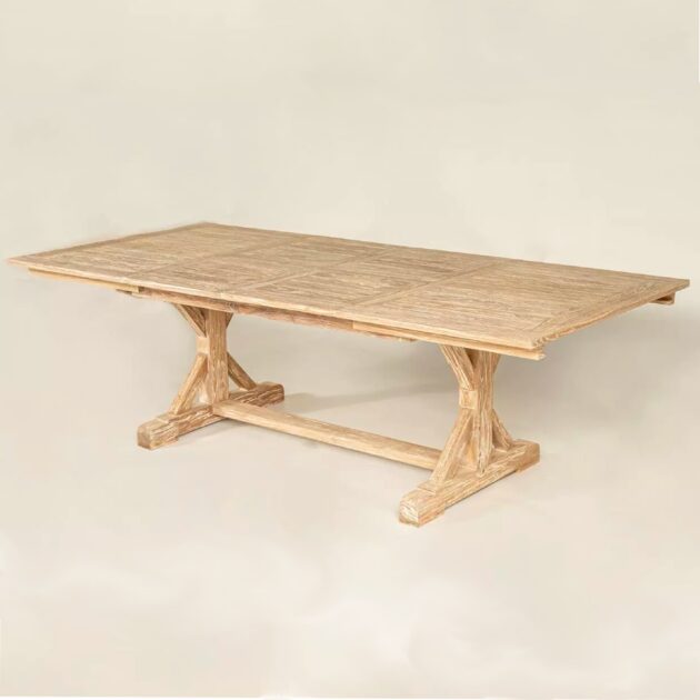 table de jardin extensible en bois de teck 8 personnes